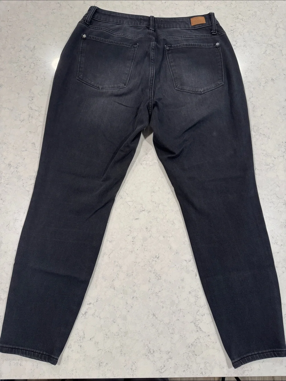 Judy Blue Dark Gray Faded Black Women's 14W Denim Jeans Skinny Fit Stretchy